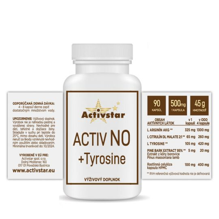 Activ NO + Tyrosin 90 vegane Kapseln